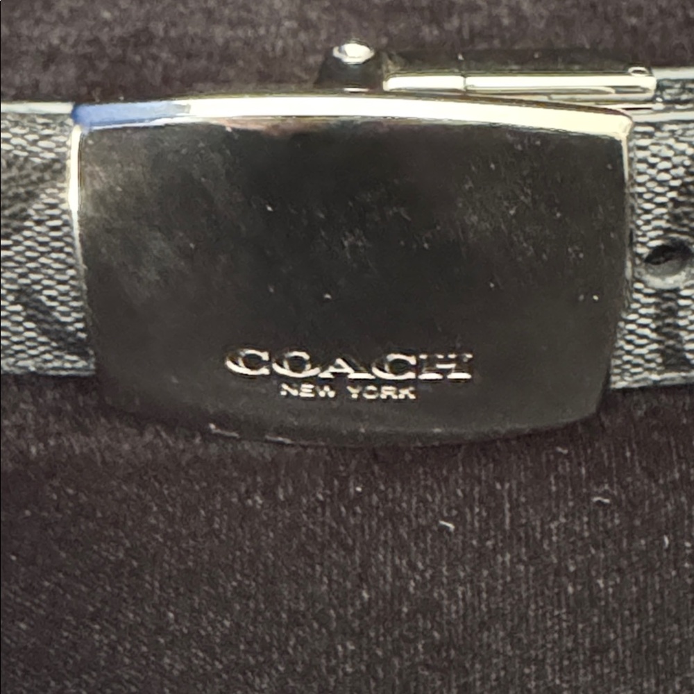 COACH Dress Belt Chrome Buckle - Picture 3 of 5